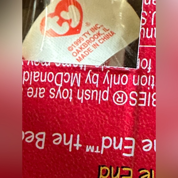 RETIRED TY Spangle the Bear International BearsII McDonalds 1999 Tag Errors NIB - Picture 6 of 9